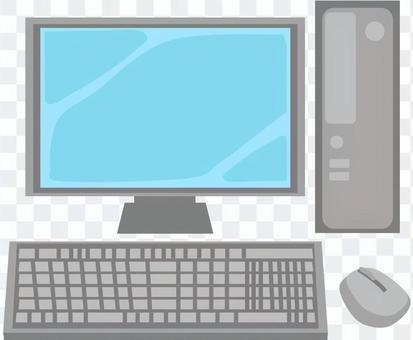 Desktop computer gray Desktop computer gray