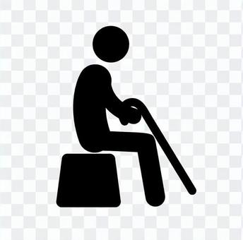 Pictogram (senior man) Pictogram (senior man)