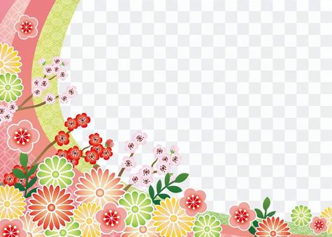 Japanese style flower Japanese style flower