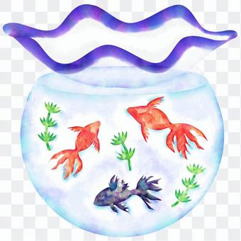 Watercolor of a fish bowl (delicate) Watercolor of a fish bowl (delicate)
