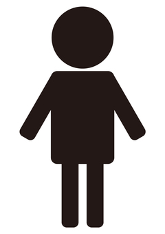 25 ・ Illustration (person, black) 25 ・ Illustration (person, black)