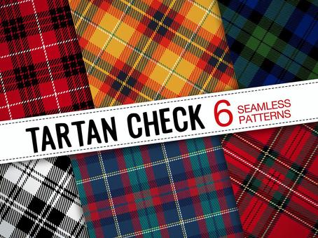 Seamless pattern of various plaids Seamless pattern of various plaids