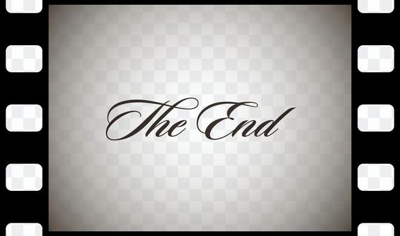Retro movie end mark The End Retro movie end mark The End