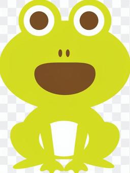 Singing frog yellow green Singing frog yellow green
