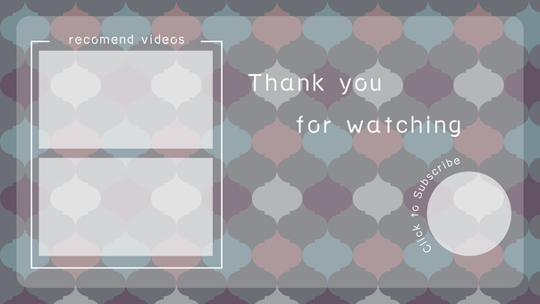 Video distribution End card material Video distribution End card material