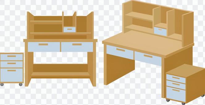 Learning desk (with shelf) Learning desk (with shelf)