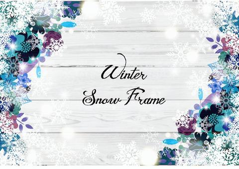 Flower decoration frame 27 winter Flower decoration frame 27 winter