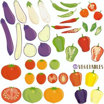 Vegetable set eggplant department Vegetable set eggplant department