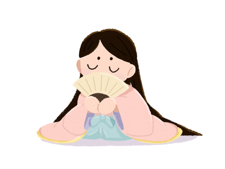 Illustration of a woman in a kimono Illustration of a woman in a kimono