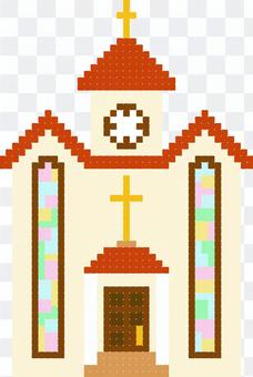 Church pixel art design Church pixel art design
