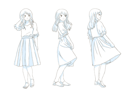 Long skirt full body set Long skirt full body set