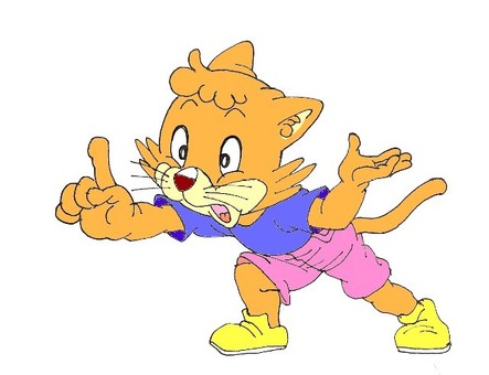 Anthropomorphic cat pose Anthropomorphic cat pose