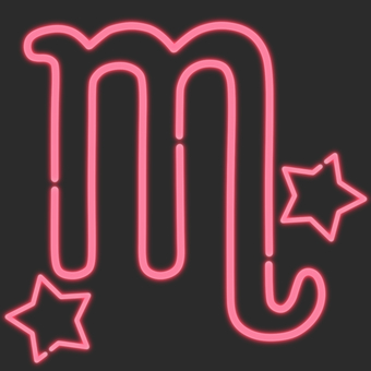 Red neon scorpio Red neon scorpio
