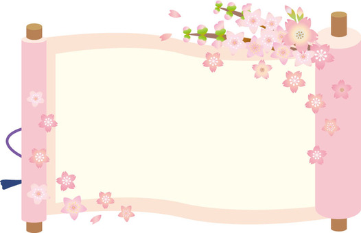 Flower scroll frame Flower scroll frame