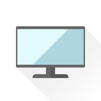 Desktop flat illustration Desktop flat illustration