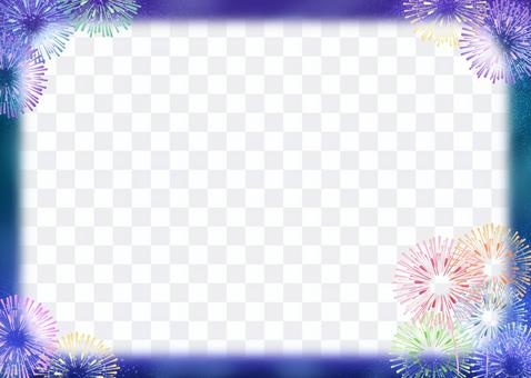 Frame material-colorful fireworks Frame material-colorful fireworks