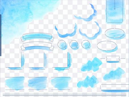 Watercolor layout_blue sky 1 Watercolor layout_blue sky 1