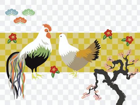 Oga chicken and plum tree 3 Oga chicken and plum tree 3