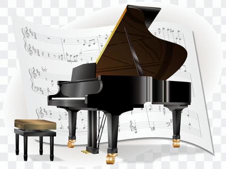 Grand piano and score No. 2 Grand piano and score No. 2