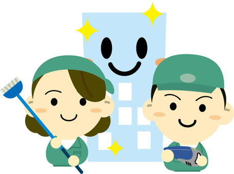 Building cleaning staff Building cleaning staff