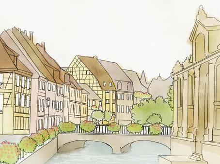 The cityscape of France, Colmar The cityscape of France, Colmar