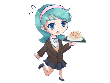 Busy waitress Busy waitress