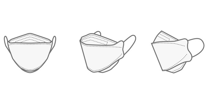 3D 3D mask 3-way set 3D 3D mask 3-way set