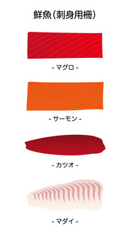 Fresh fish (sashimi fence) Fresh fish (sashimi fence)