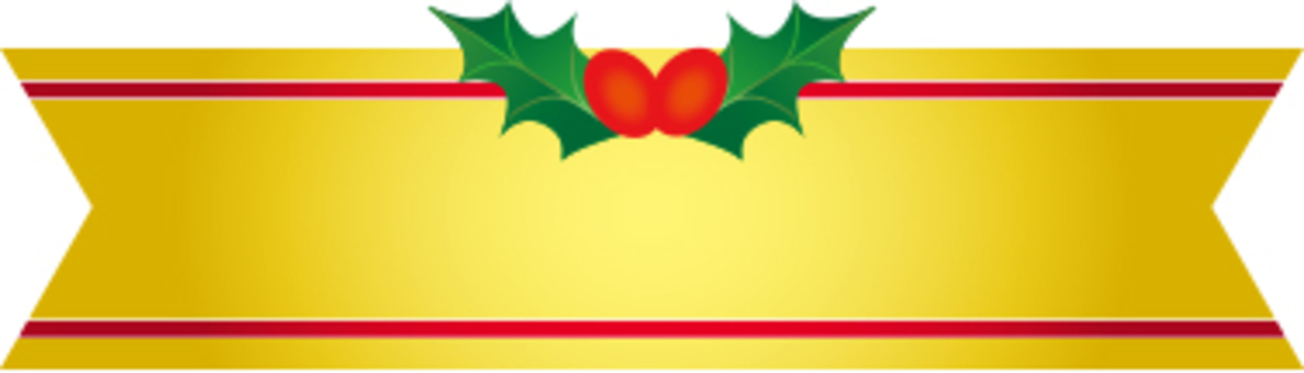 Christmas ribbon label gold Christmas ribbon label gold