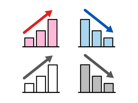 Graph icon_up / down set Graph icon_up / down set