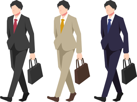 Illustration of a businessman Standing figure 2 Illustration of a businessman Standing figure 2