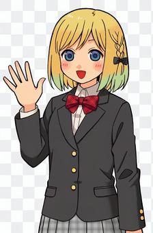 Girl in uniform Girl in uniform