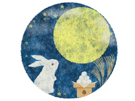Japanese paper moon viewing background 4 Japanese paper moon viewing background 4