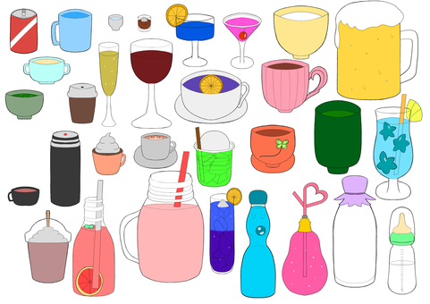 Various kinds of drinks se Various kinds of drinks se