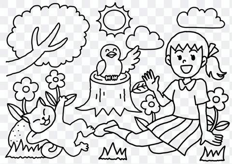 Hinata Bokko Coloring Book Hinata Bokko Coloring Book