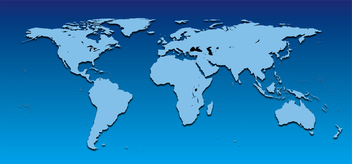 World map_Africa center World map_Africa center