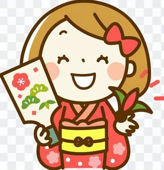 Kimonos girls with battleship Kimonos girls with battleship
