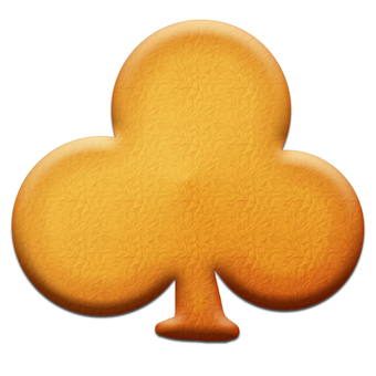 Club-shaped cookies Club-shaped cookies