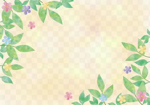 Vines and flowers _ Pastel background Vines and flowers _ Pastel background