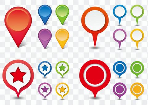 Map Map Pin Colorful Map Map Pin Colorful