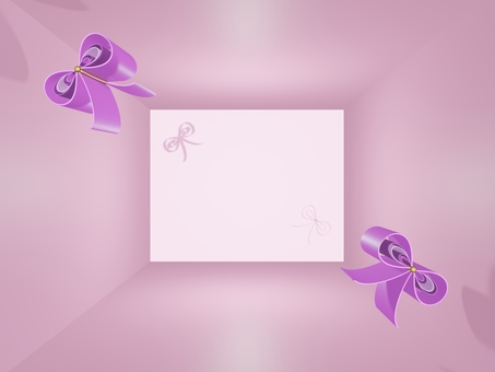 3d illustration of two pink ribbons 3d illustration of two pink ribbons