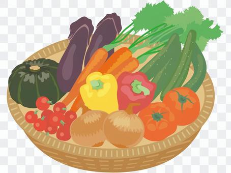 Serving vegetables from the top Serving vegetables from the top