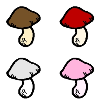 Handwritten mushroom Handwritten mushroom