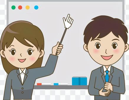Suit men and women (white board) Suit men and women (white board)