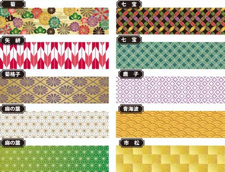 Japanese pattern material Japanese pattern material