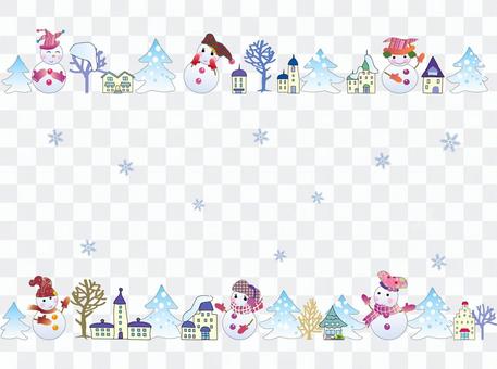 Snowman _ cityscape 01 Snowman _ cityscape 01