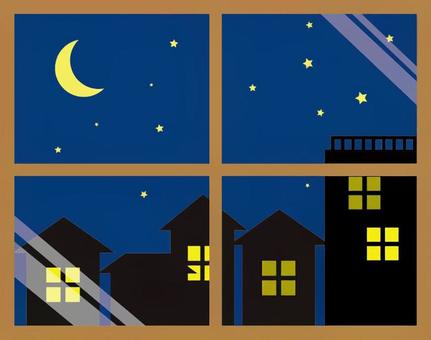 Landscape window (night sky) Landscape window (night sky)