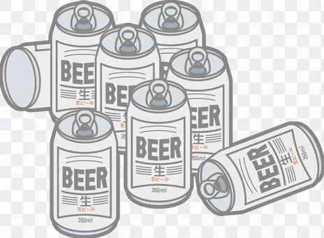 A large amount of canned beer A large amount of canned beer