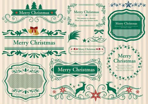 Set Material 013 Christmas Frame Set Material 013 Christmas Frame