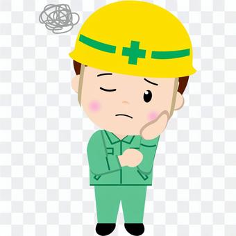 Construction worker (worrying) Construction worker (worrying)